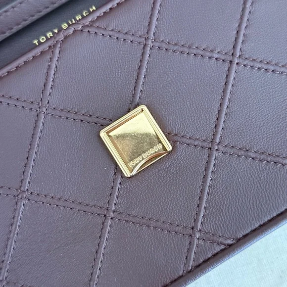 448! New TORY BURCHFLEMING SOFT CHAIN WALLET Color ALBAROSSA - Picture 7 of 12